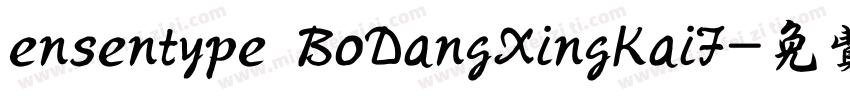 ensentype BoDangXingKaiF字体转换